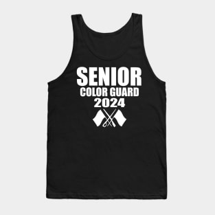 Senior 2024 Color Guard Class of 2024 Marching Band Flag Tank Top